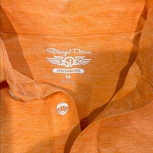 Travis Mathew Orange Polo Shirt